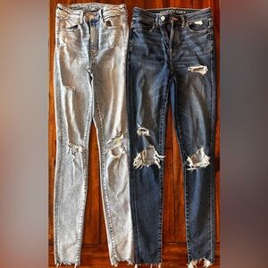 Two Pairs of American Eagle Jeans
